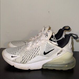 Nike Air Max 270 White and Black Sneakers